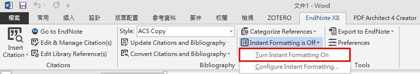 how to use endnote x8 with word 2013