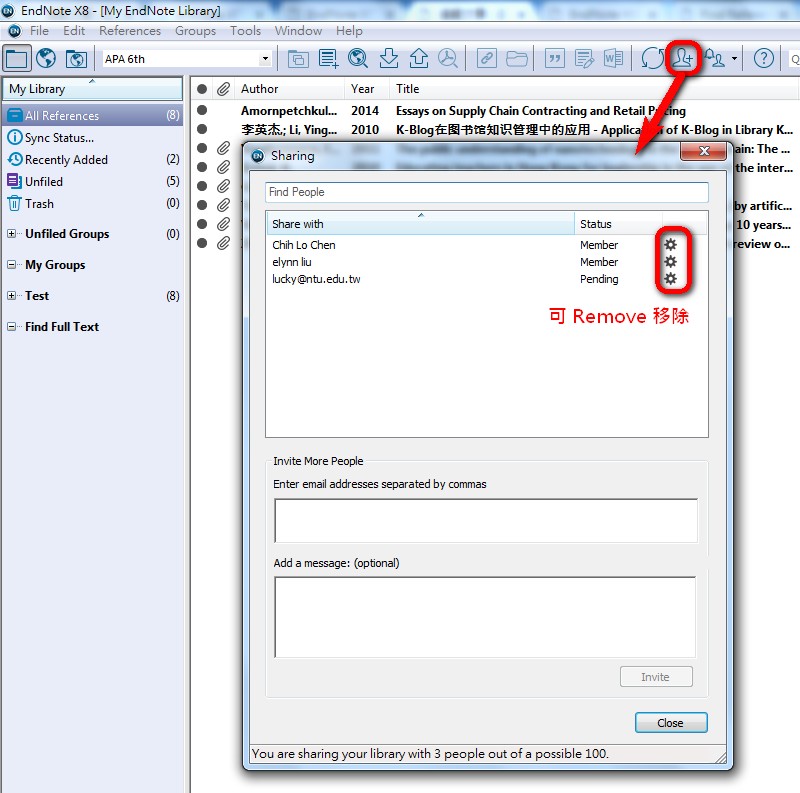 sharing my endnote library